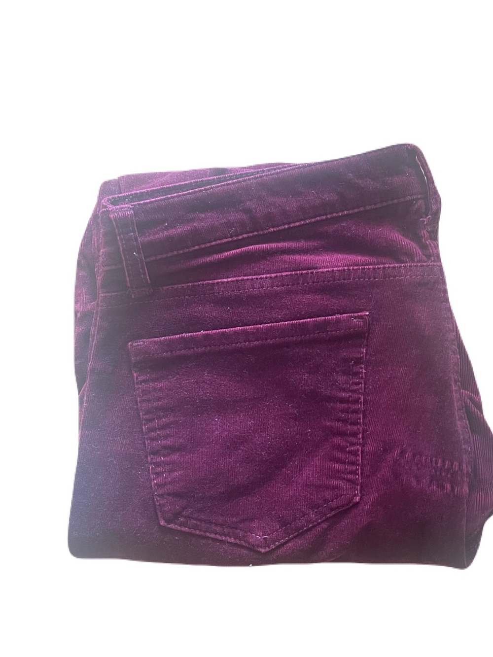 Women's Skinny Corduroy Pants in Deep Plum